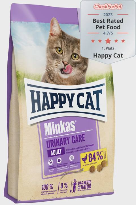 Happy Cat Minkas Urinary Care Adult, yetkin pişiklər üçün quru yem, sidik yollarının sağlamlığına dəstək (çəki ilə) — Kediler