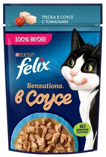 Felix Sensation pomidor sousunda treska ilə, 75 q — Bakı