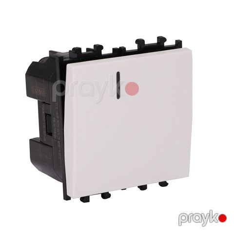 Günsan modular 1 - li işıqlı, enli, ağ elektrik açarı 43 11 05 165 102 — Bakı