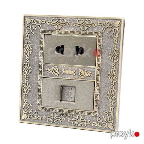 Aulmo dekor 1 telefon + 1 razetka