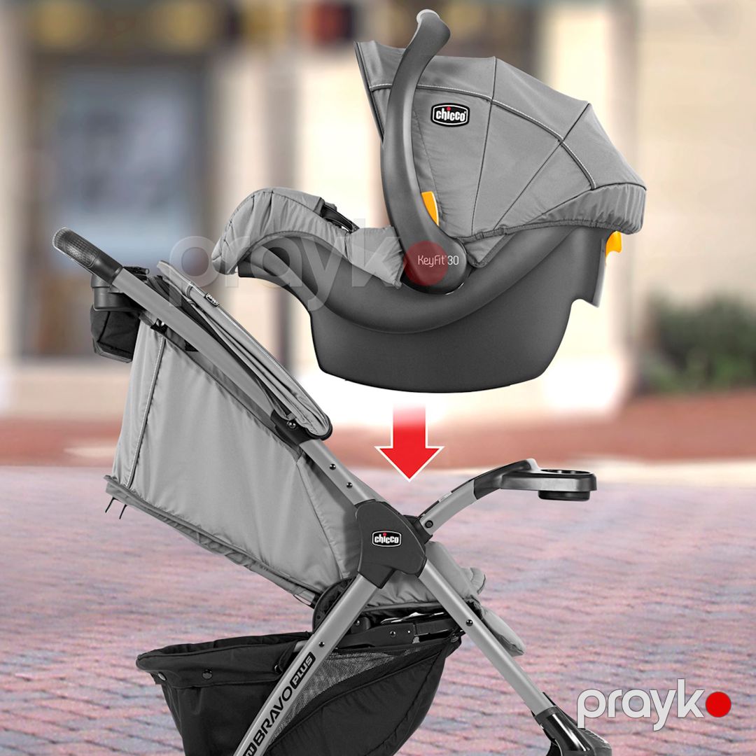 Uşaq arabası Chicco Mini Bravo Plus Slate, qara/boz — Mallar, Bakı (4)