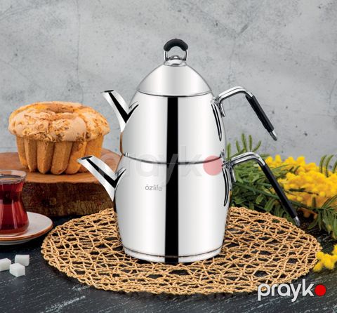 Çaydan dəsti Özlife, paslanmayan polad, gümüşü, 2.2/1.4 l — Bakı