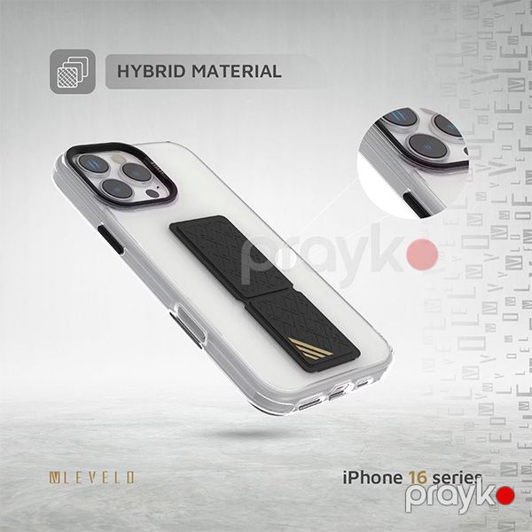 Levelo Graphia IMD Silicone Grip Case For iPhone 16 Pro Max (LVLGIS16PMBK) Black — Mallar, Bakı (5)