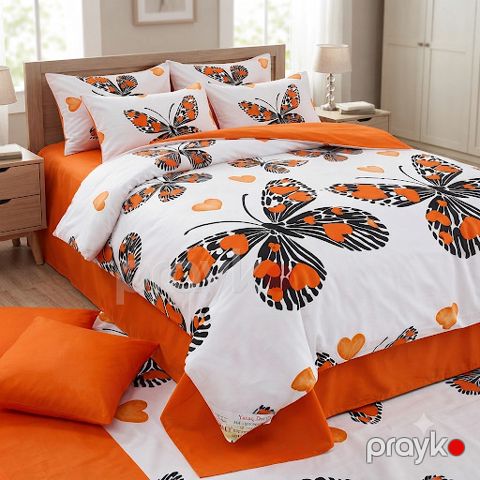 Yataq dəsti Gilan Textil 6555, ikinəfərlik, pambıq, yorğan üzü 200x220 sm, mələfə 200x220 sm, yastıq üzü 2 əd - 75x75 sm — Bakı