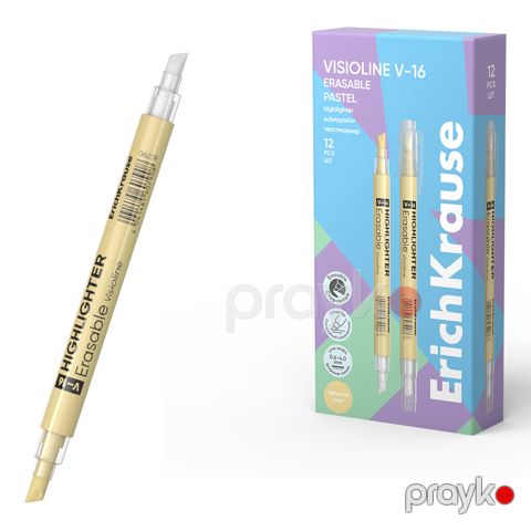 Qeyd Markeri Erichkrause Visioline V Visioline V-16 Silinə bilən Pastel Sarı — Bakı