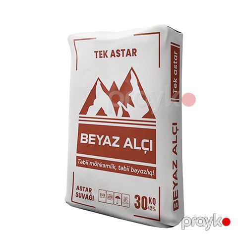 Beyaz alçı tək astar 30 kq — Omid.az — Təmir və tikinti