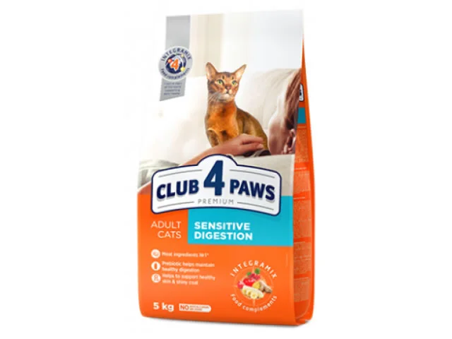 Club 4 Paws, həssas həzm sistemi olan pişiklər üçün yem (çəki ilə) — Bakı