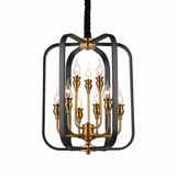 Çilçıraq 9049/6+3 qara+qızılı D440XH550 E14X9 — Omid.az — Lighting