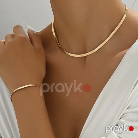 Bijuteriya dəsti qadınlar üçün boyunbağı və qolbaq MV984 — Bakı