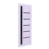 Qapı vdk qara şüşəli ağ qraf daxili 80X220 — Omid.az — Building materials
