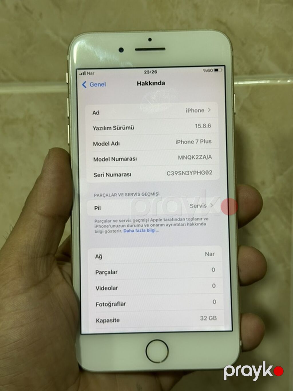IPhone 7 Plus, 32 GB, Ağ, Barmaq izi — Apple iPhone, Bakı (4)