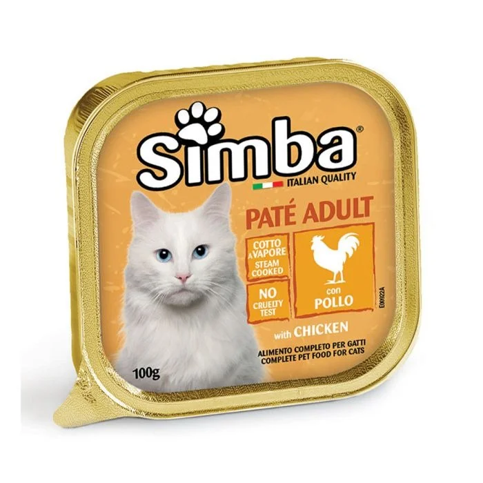 Simba Pişik Paşteti Toyuqlu: Yaş Pişik Yemi Toyuqlu, 100 q — Bakı