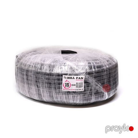 Hıll fan yanmaz spiral boz telli 16 (100 m)