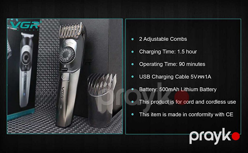 Saqqal üçün trimmer VGR 088 1-20mm Bütün məhsularımız Yenidir və — Saç kəsmə maşınları, Bakı (4)