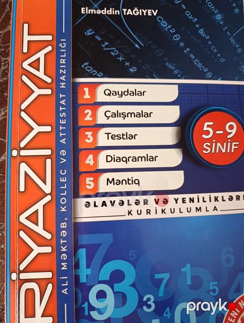Riyaziyyat hazırlıq kitabı – 5-9 siniflər üçün İçi təmizdir səliqəli — Bakı
