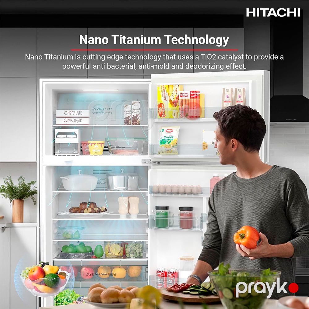 Soyuducu Hitachi RV760PUK7K4PWH Ağ — Soyuducular, Bakı (2)
