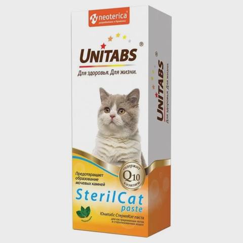 Unitabs U306 SterilCat, sterilizasiya olunmuş və axtalanmış pişiklər üçün pasta, 120 ml — Cats