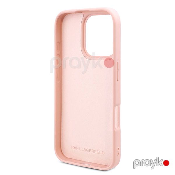 Karl Lagerfeld TPU Silicone Hard Case with ikonik Graffiti Logo For iPhone 16 Pro Max (KLOHCP16XPNYKGRTP) Pink — Mallar, Bakı (3)