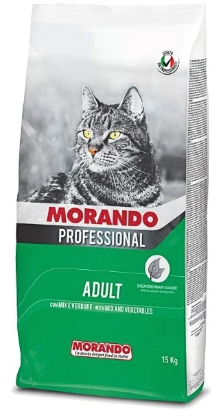 Morando Professional Adult, yetkin pişiklər üçün quru yem, tərəvəz qarışığı ilə (çəki ilə) — Zoo.az — Cats