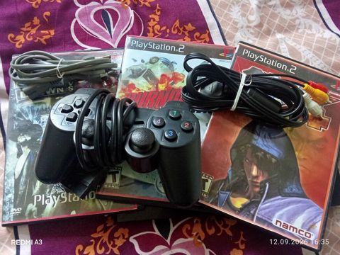 Sony PlayStation 2 Slim komplekti - Konsol: Sony PS2 Slim (DVD — Gaming consoles