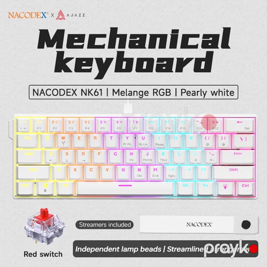 Ajazz NK61 - Black — Periferik cihazlar, Bakı (5)