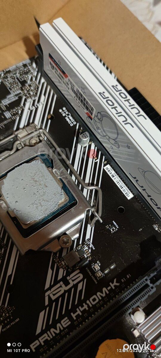 İ3 10100 plata Asus RAM 16 DDR4 3200 mhz — Kompüterlər və noutbuklar, Bakı (2)
