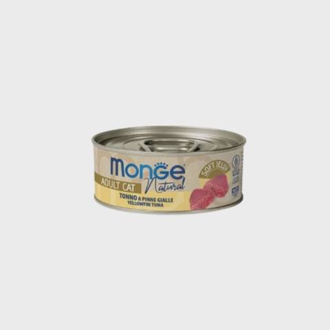 Monge Jelly Tonno del Pacifico, pişiklər üçün jele içində sarıüzgəcli ton balığı, super premium keyfiyyət, 80 q — Cats