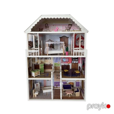 Kukla evi mebel ilə JYNC019, MDF/taxta, 110x78.5x30 sm — Bakı