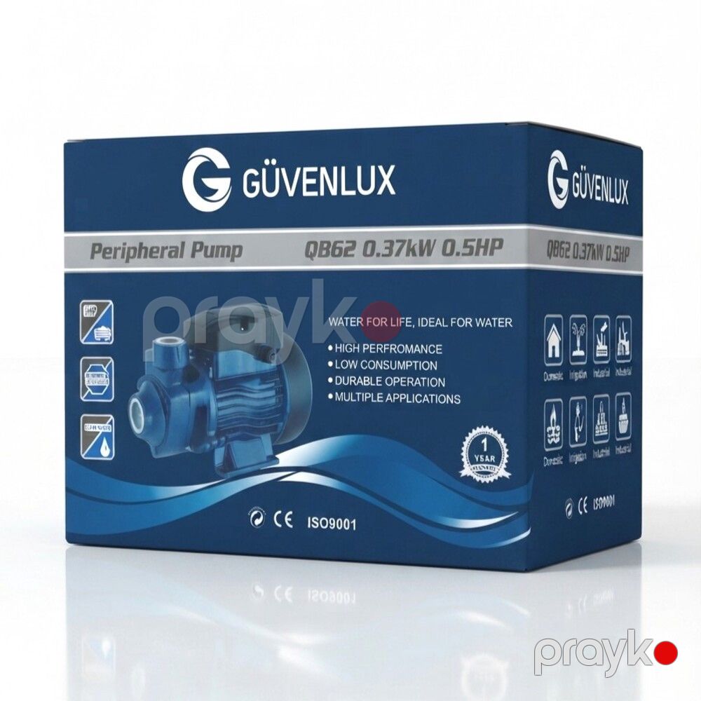 Su nasosu Güvenlux QB62, 370 Vt, 35 m, 35 litr/dəq — Mallar, Bakı (2)
