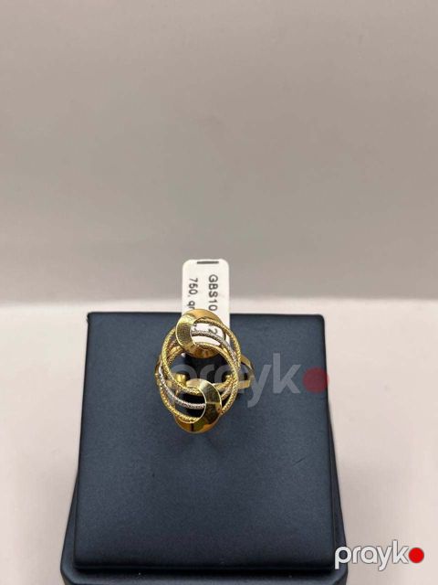 Qadın qızıl üzük Goldbaku 4021222 750 əyarlı, 2.72 qram, ölçü 17.5 - goldbaku4021222 — Bakı
