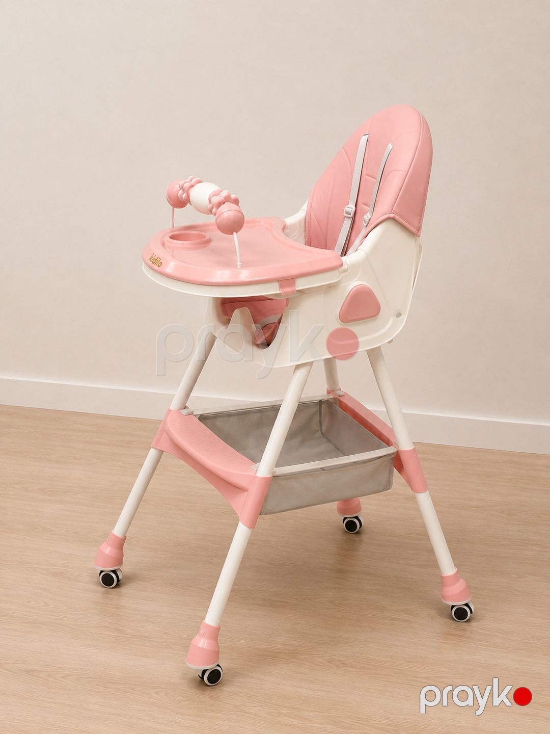Uşaq yedizdirmə oturacağı Kidilo, E560 MK451, Plastik, Metal, 6-36 ay, Çəhrayı — Mallar, Bakı (3)