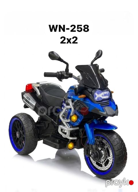 Uşaq elektrik motosikli WN-258, göy — Bakı