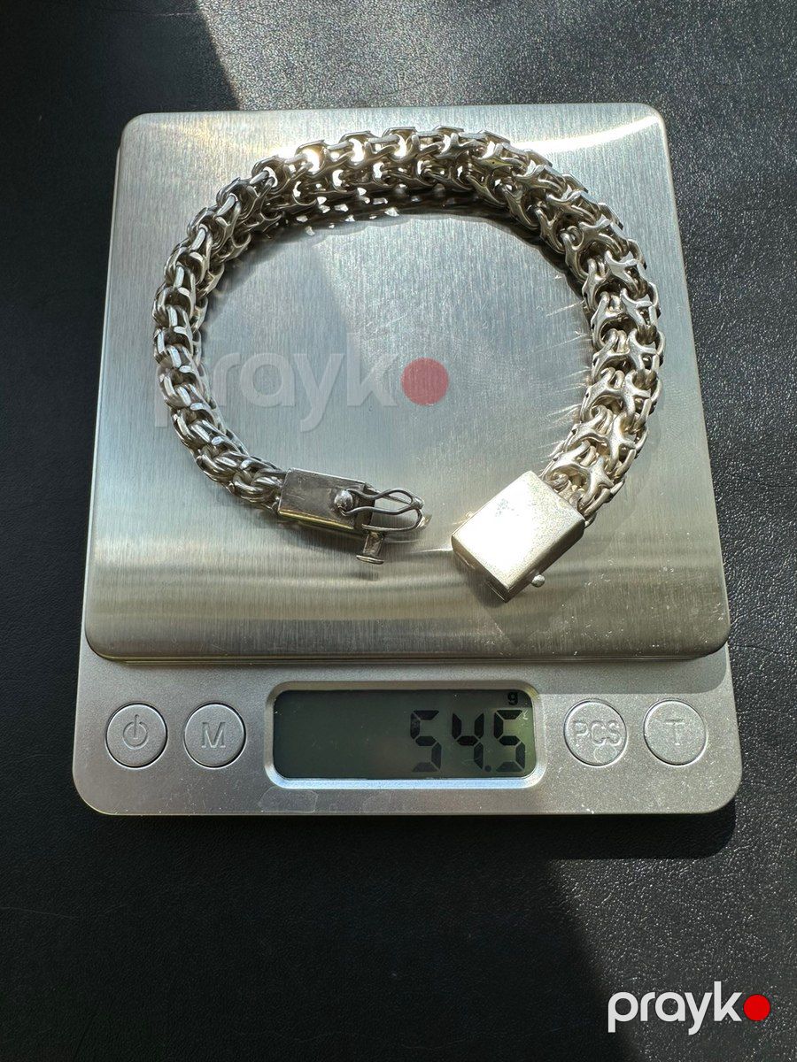 Gümüş qolbaq "Ramzes", 54 qram (925 əyar) — Şəxsi əşyalar, Bakı (2)