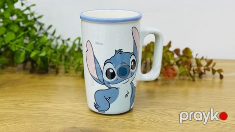 Fincan Stitch 34178, keramika, göy/ağ, 250 ml — Bakı