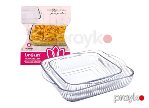 Bişirmə üçün qəlib dəsti NS17012-533, şüşə, 2 əd — Bakı