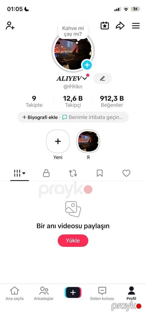 Xidmət: TikTok profilində reklam yerləşdirilməsi və əməkdaşlıq Profil — Mehdiabad
