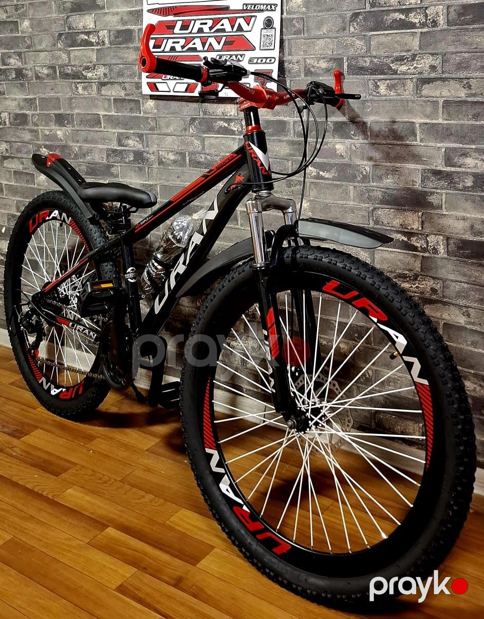 Dağ Velosipedi Uran DualShock 20 ölçü Sport Bike BlackRED — Velosipedlər, Bakı (2)