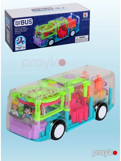 İnteraktiv oyuncaq Gear Light Bus 8899-139, plastik, 3+ yaş — Bakı
