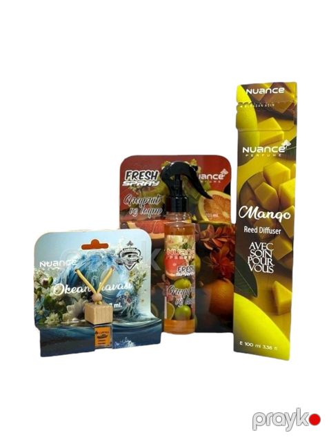 Ətirlər dəsti Tam hədiyyə 3-lü - Mango-Qreypfrut-Okeanhavası-0427 — Bakı