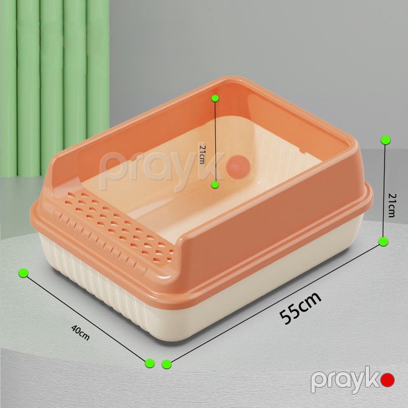 Pişiklər üçün tualet-lotok Z10433, plastik, narıncı, 40x55x21 sm — Tualetlər, Bakı (2)