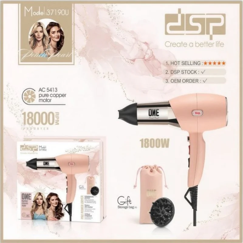 Fen DSP 37190U Pink — Saç burmağa və düzəltməyə, Bakı (2)