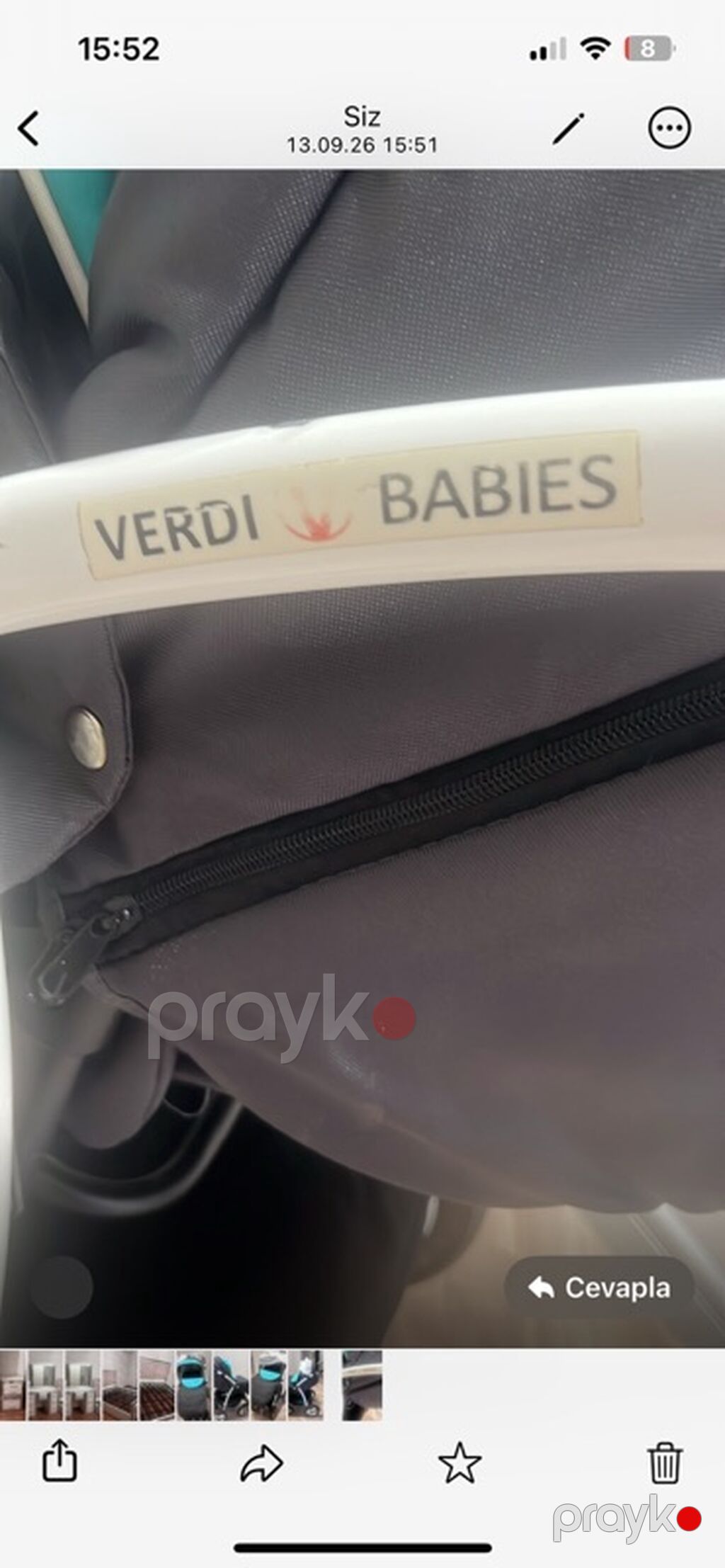 Uşaq arabası – Verdi “Bambi” (etiketdə görünür) yalnız evdə 3 ay — Arabalalar, Saray (5)