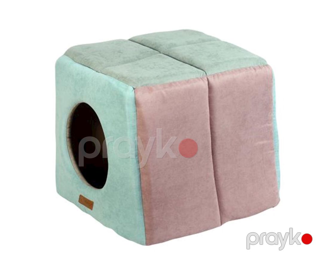 Taxt-evcik it və pişiklər üçün Dubex Knack 3D, ölçü M, çəhrayı/mavi — Mallar, Bakı (2)