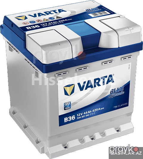 Аккумулятор Varta Blue Dynamic B36 — 44 Ah 420 A — Bakı