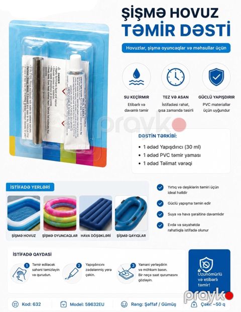 Hovuz üçün yapışqan İntex 59632 — Bakı