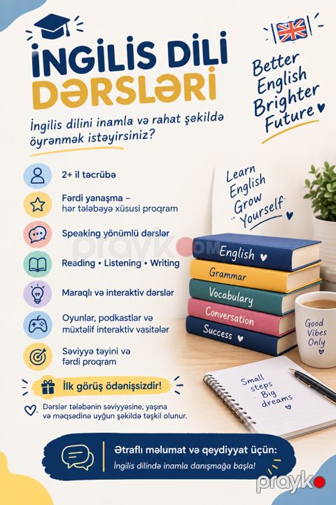 İngilis dili dərsləri – Fərdi və grup dərsləri