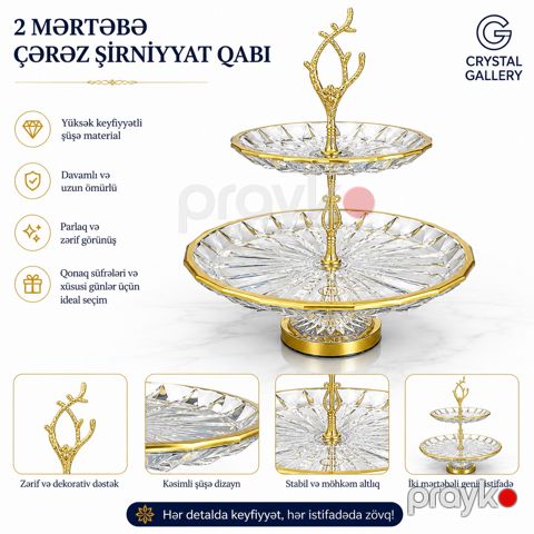 Etajer Crystal Gallery, şüşə — Bakı