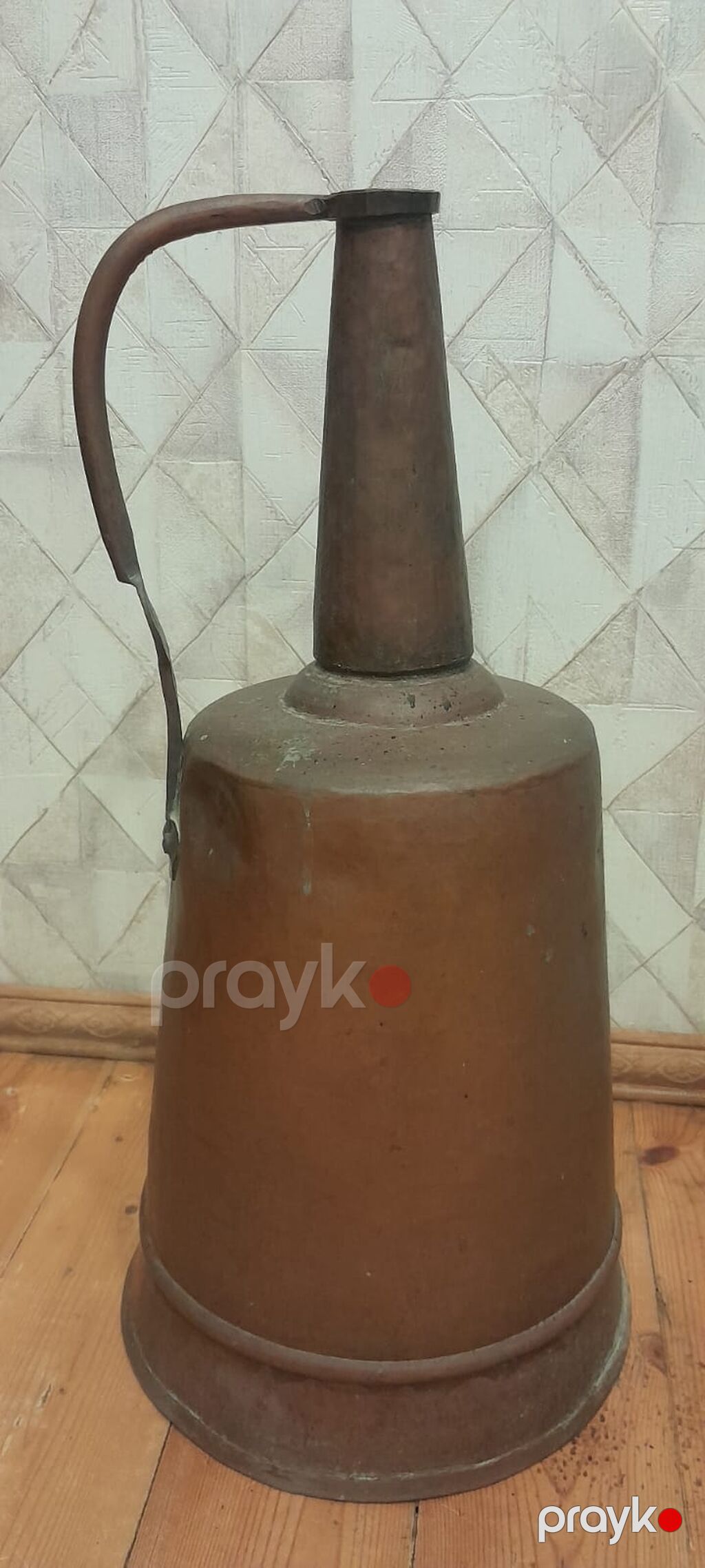 Antik mis suv qabı – əl işi - Material: qalın mis - Forması: geniş — Digər, Bakı (3)