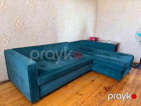 Künc divan, İşlənmiş, Açılan, Bazalı, Vеlur parça, Çatdırılma yoxdur — Bakı