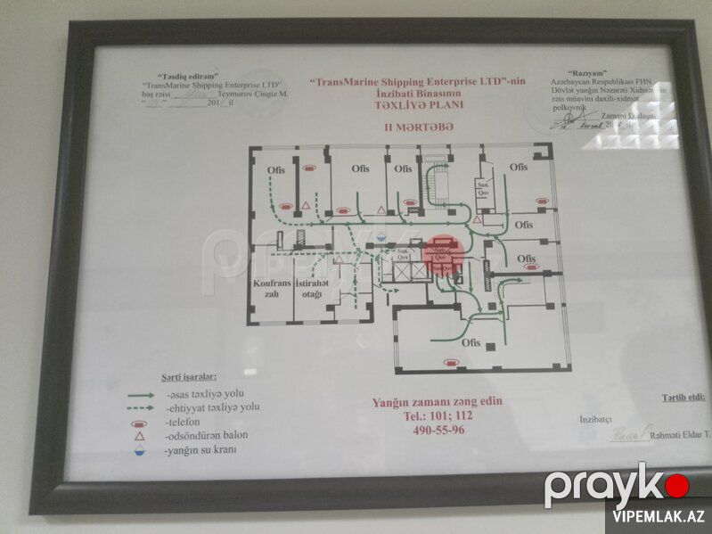 Xətai rayonunda 20 otaqlı Ofis Kirayə verilir, 1270 m² — Ofis, Bakı (6)